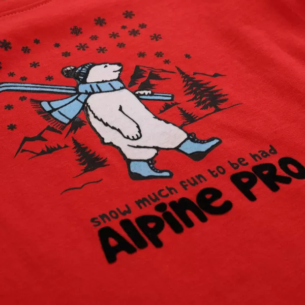  Gyermek póló ALPINE PRO ECCO 2 BARBADOSI CSERESZNYE VÁLTOZAT PA 