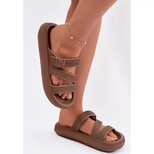  Női papucs BIG STAR SHOES 42155-19 BARNA/BÉZS 