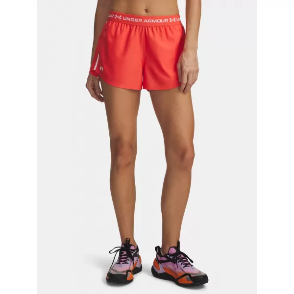  Női rövidnadrág UNDER ARMOUR TECH PLAY UP SHORTS 1389882-690 PIROS 