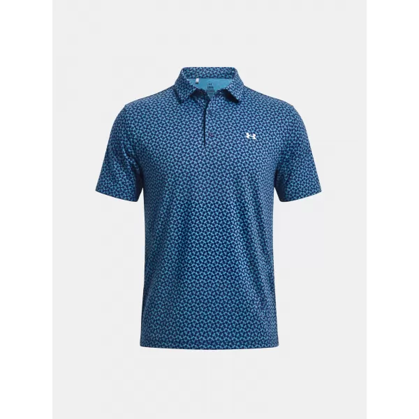  Férfi póló UNDER ARMOUR UA T2G PRINTED POLO 6012304-413 KÉK 