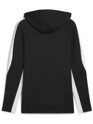 Férfi pulóver PUMA TEAMEVOSTRIPE HOODY 659954-03 PUMA FEKETE/PUMA EZÜST
