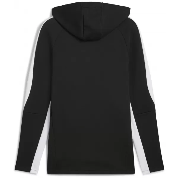  Férfi pulóver PUMA TEAMEVOSTRIPE HOODY 659954-03 PUMA FEKETE/PUMA EZÜST 