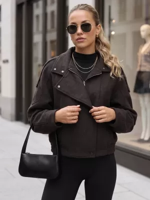 Női kabát DSTREET TY6034 BARNA
