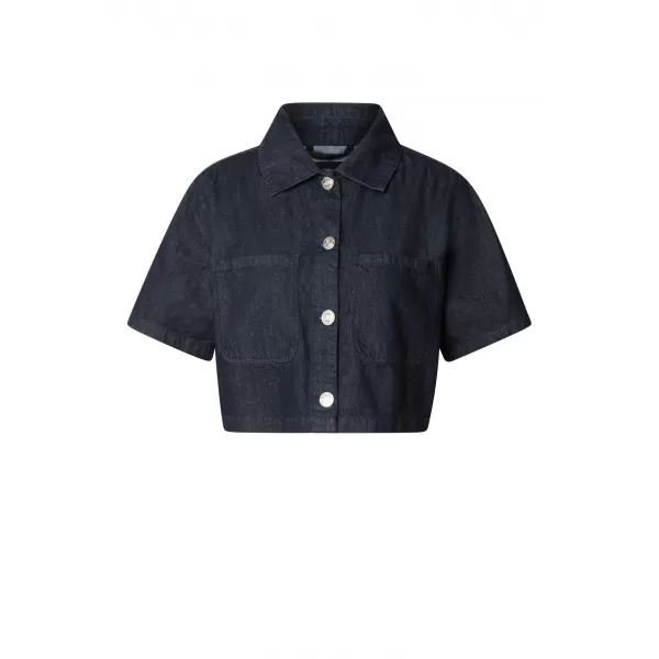  Női ing URBAN CLASSICS TB8372 KÉK ÖBLÍTETT MOSOTT 