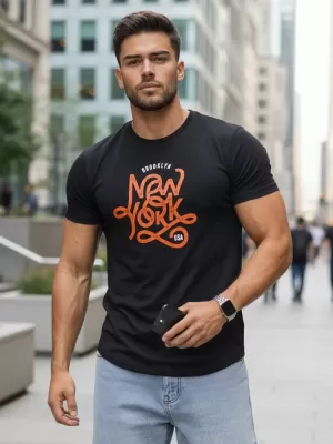 Férfi póló DSTREET RX5368 FEKETE