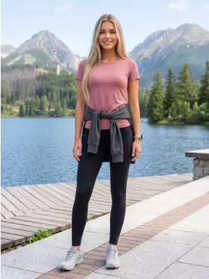 Női sport leggings ALPINE PRO GEMSA FEKETE