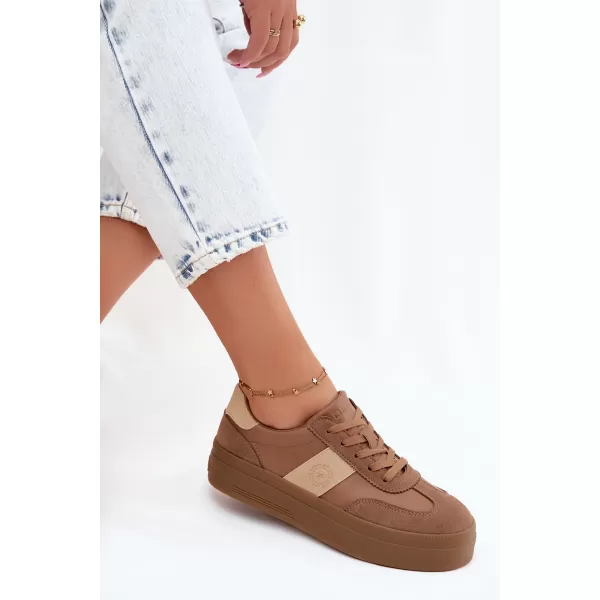  Női tornacipő BIG STAR SHOES UU274015 BARNA/BÉZS 
