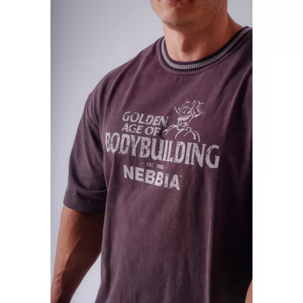  Férfi pólók NEBBIA OLYMPIA HEAVYWEIGHT COTTON 941 BORDÓ 