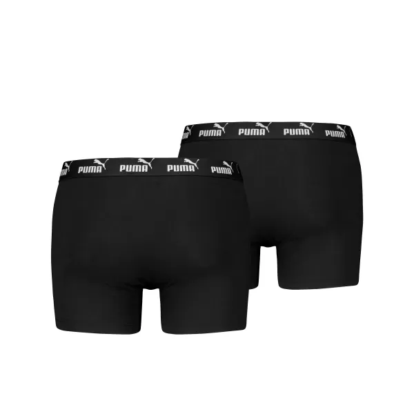  Férfi boxerek PUMA ELEMENTS MEN BASIC BOXERS 2P 93875309 FEKETE 