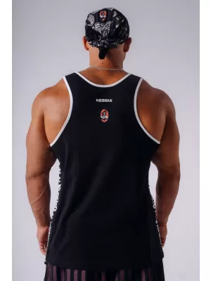 Férfi felsők NEBBIA OLYMPIA MUSCLE BACK STRINGER 948 FEKETE