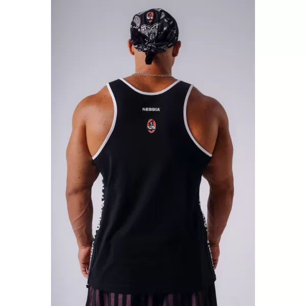  Férfi felsők NEBBIA OLYMPIA MUSCLE BACK STRINGER 948 FEKETE 