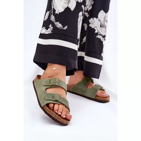  Női papucs BIG STAR SHOES RR274A393 ZÖLD 