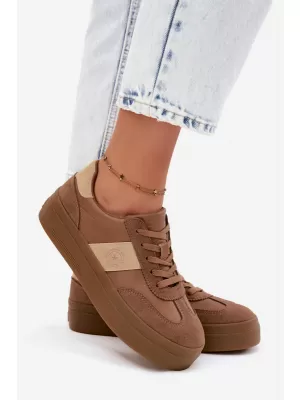 Női tornacipő BIG STAR SHOES UU274015 BARNA/BÉZS