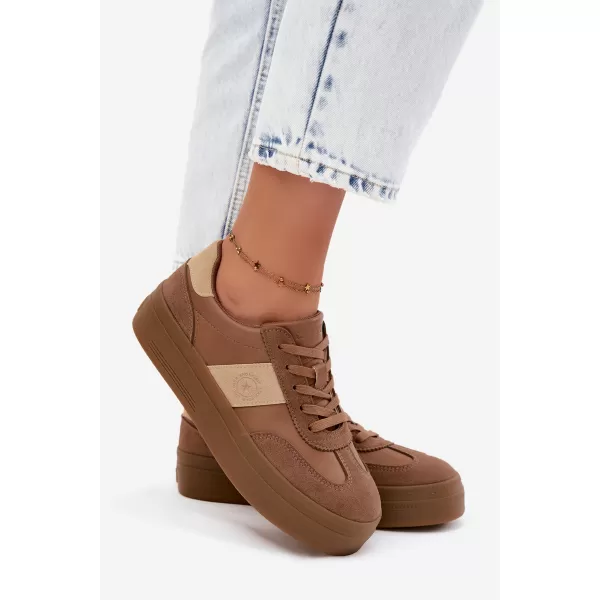  Női tornacipő BIG STAR SHOES UU274015 BARNA/BÉZS 
