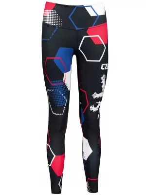 Női prémium hosszú funkcionális leggings (új méretek) ALTISPORT VOJ/ALW036LEG05 HEXA FEKETE