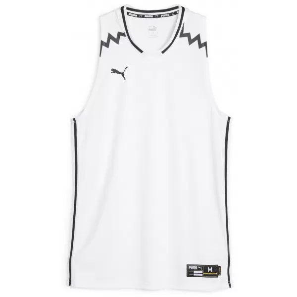  Férfi mez PUMA HOOPS TEAM GAME JERSEY 676628-02 PUMA FEHÉR 