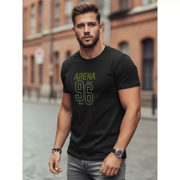  Férfi póló DSTREET NX0146R-BK FEKETE 