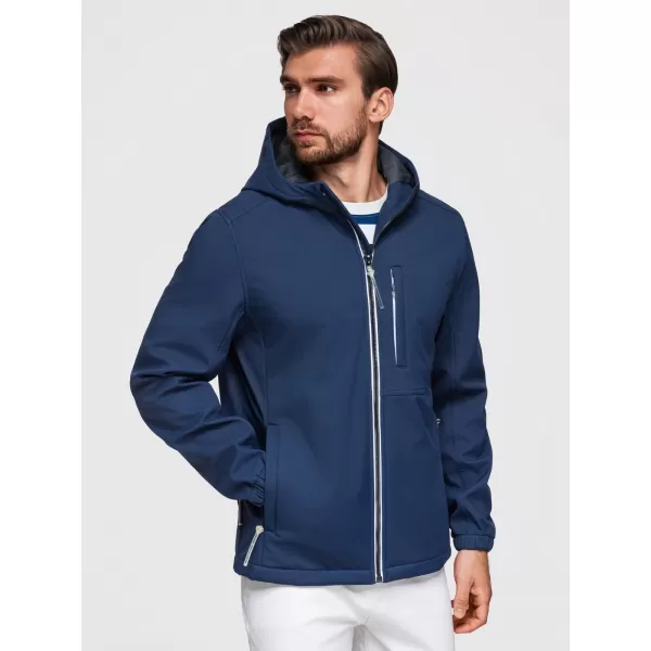  Férfi softshell kabát OMBRE OM-JANP-0292 SÖTÉTKÉK 