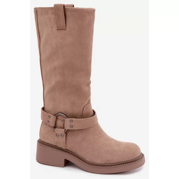  Női csizma BOTO LQ-163 KHAKI 