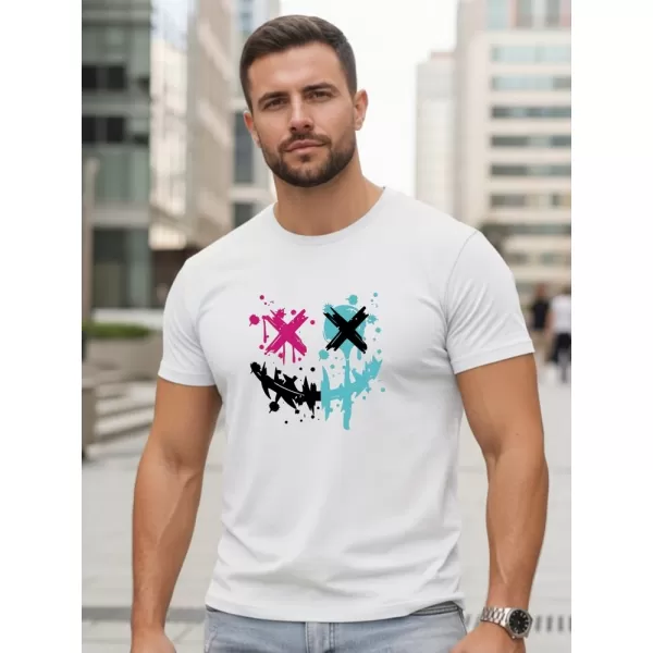  Férfi póló DSTREET NX5100R-WH FEHÉR 