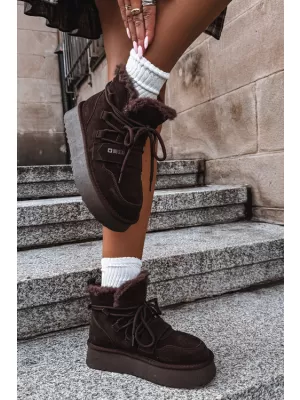 Női hóemberek BIG STAR SHOES UU274316 BARNA/BÉZS ÁRNYÉKOK