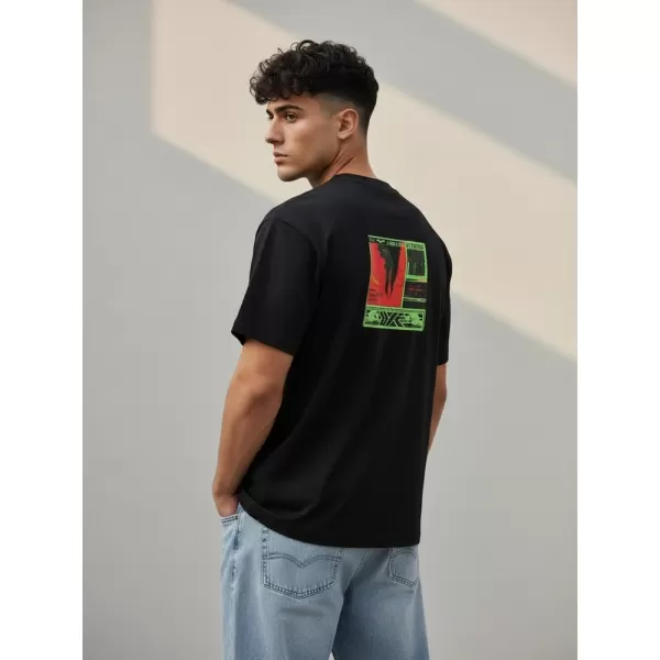  Férfi póló DSTREET RX5304 FEKETE 