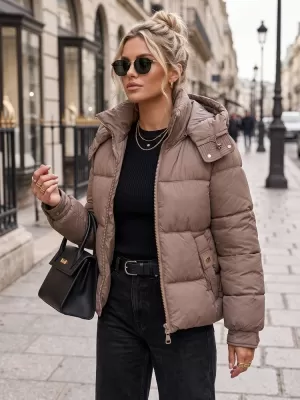 Női kabát DSTREET TY5748 BÉZS