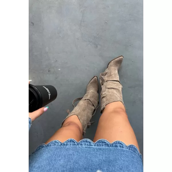  Női csizma BOTO 7699A KHAKI 