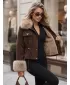 Női kabát DSTREET TY5705 BARNA