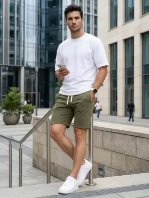 Férfi rövidnadrág DSTREET SX2627 KHAKI