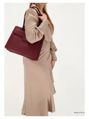 Kézitáska CHARM LONDON Monaco 25422 Bordeaux red BORDÓI VÖRÖS