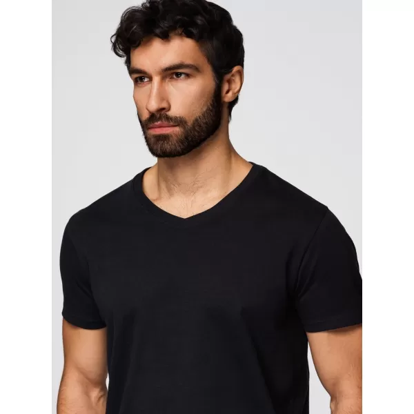  Férfi póló OMBRE OM-TSBS-0281 FEKETE 