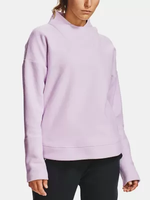 Női pulóver UNDER ARMOUR RECOVER FLEECE WRAP NECK 1356347-570 LILA