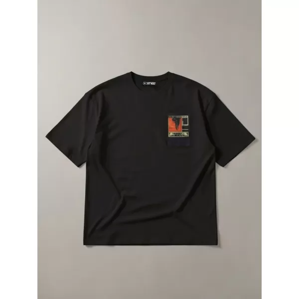  Férfi póló DSTREET RX5304 FEKETE 
