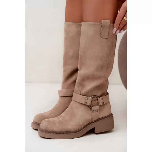  Női csizma BOTO LQ-163 KHAKI 