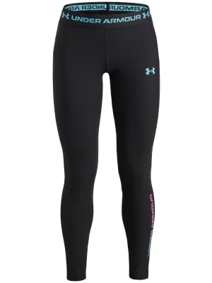 Lányok leggings UNDER ARMOUR UA HEATGEAR BRANDED LEGGING 6013697-002 FEKETE