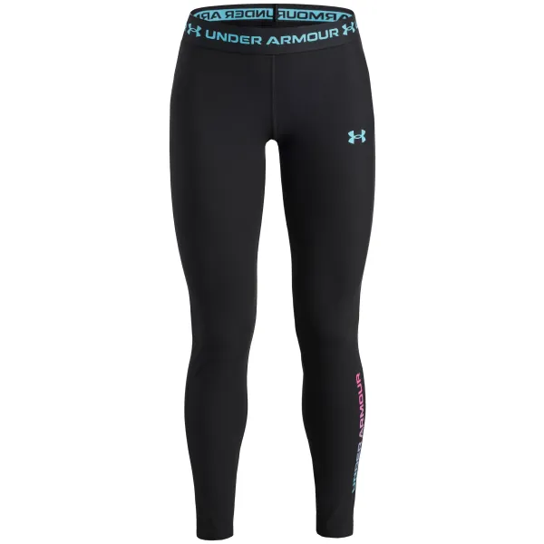  Lányok leggings UNDER ARMOUR UA HEATGEAR BRANDED LEGGING 6013697-002 FEKETE 