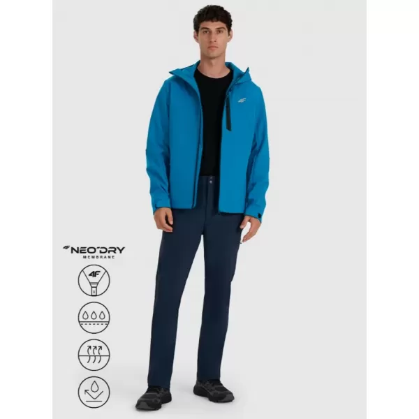  Férfi softshell kabát 4F RAW25TSOFM506 KÉK 