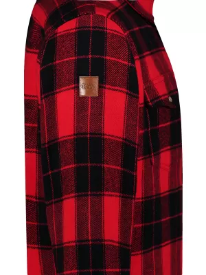 Férfi flanel ing NORDBLANC FEN NBSSM8369 PIROS