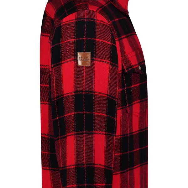  Férfi flanel ing NORDBLANC FEN NBSSM8369 PIROS 