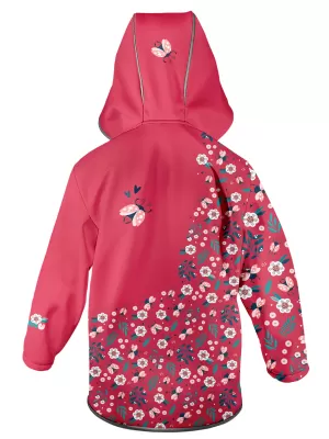 Gyermek softshell kabát WAMU BERUŠKY PIROS