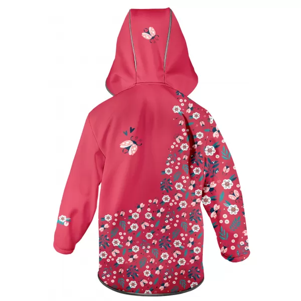  Gyermek softshell kabát WAMU BERUŠKY PIROS 