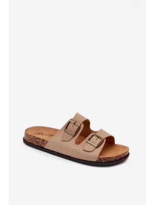 Férfi papucs BOTO 56302-11 KHAKI