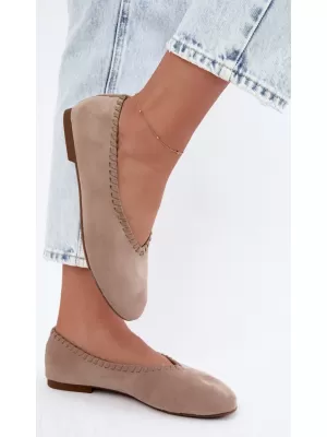 Női balerinák BOTO 9897 KHAKI