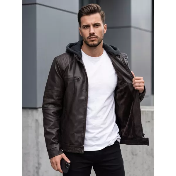  Férfi dzseki DSTREET TX5144 BARNA 