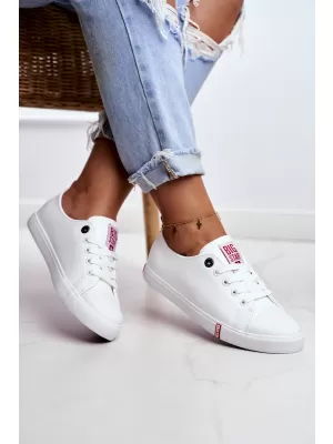 Női tornacipő BIG STAR SHOES GG274005 FEHÉR/PIROS