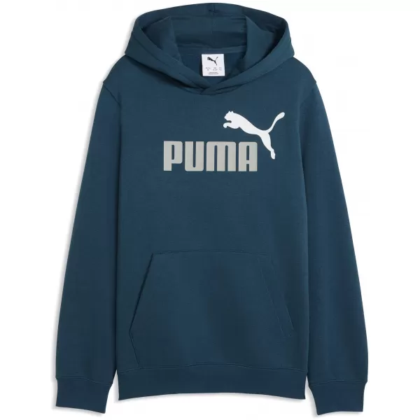  Gyermek pulóver PUMA ESS 2 COLOR NO. 1 LOGO HOODIE FL B 68582236 ÉJFÉLI BENZIN 