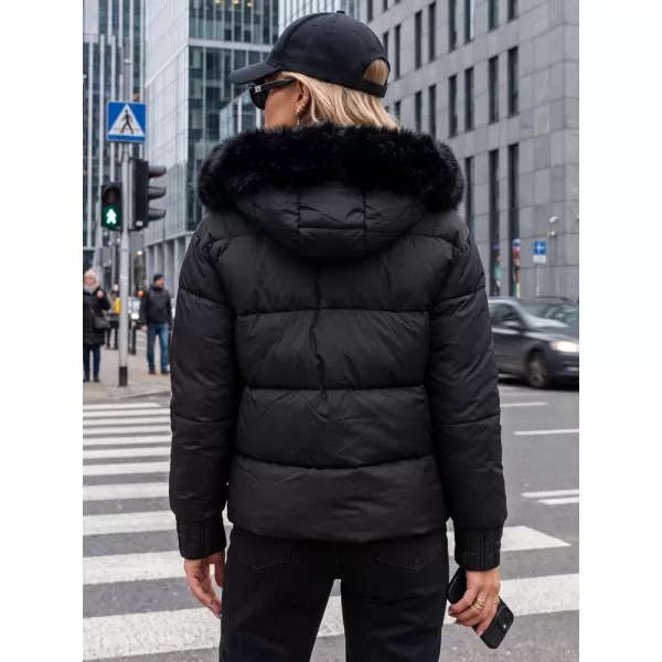  Női kabát DSTREET TY5828 FEKETE 