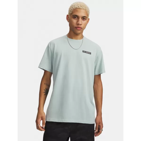  Férfi póló UNDER ARMOUR HW ARMOUR LABEL SS 1382831-477 KÉK 