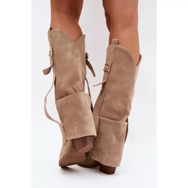  Női csizma BOTO 7699A KHAKI 